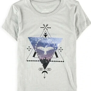 Aeropostale Size Medium Dove Native Graphic Shirt Boho